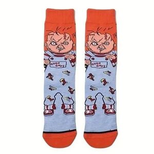Chucky Crew Socks Horror Movie Evil Doll Unisex Adult Scary Halloween Creepy NEW
